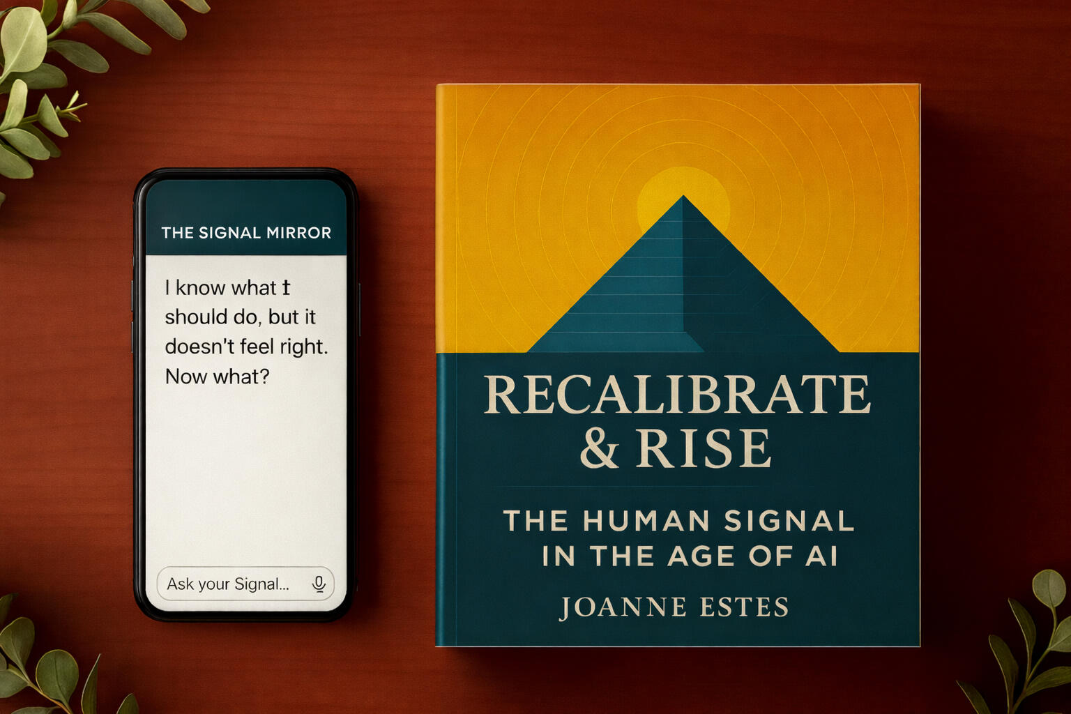 The Signal Mirror App and the Recalibrate & Rise book